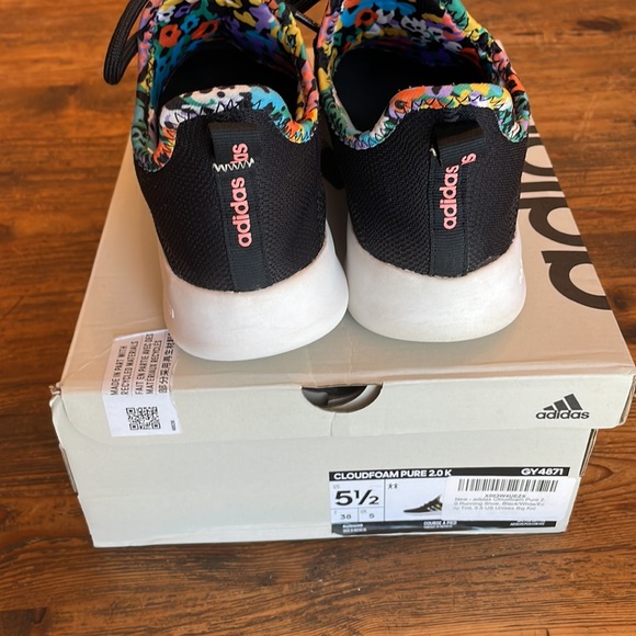 Girls adidas cloudfoam pure 2.0/ size 5.5 - Picture 2 of 4